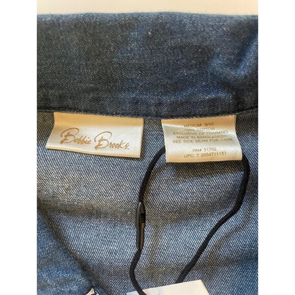 Vintage 90s Y2K Patchwork Denim Cardigan Jacket Medium - Picture 6 of 6